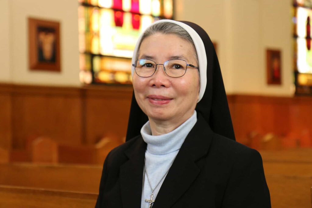 Sr. Theresa Lan Nguyen in chapel