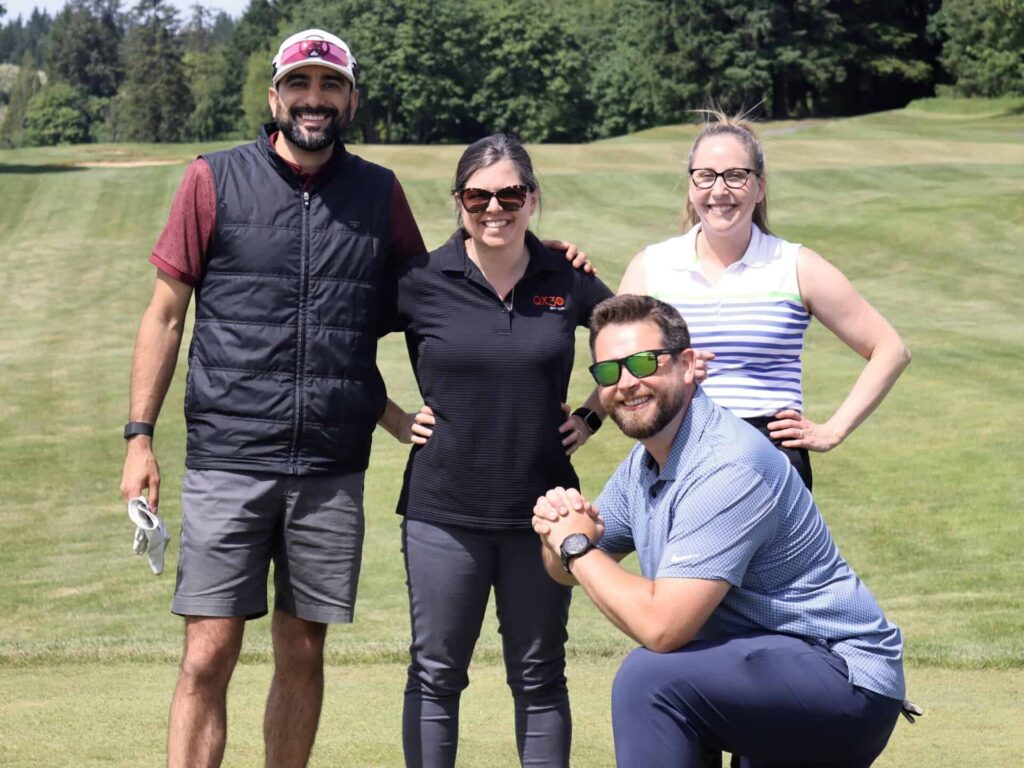 Whole in One Golf Team posing for team photo