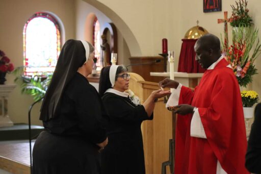 Sr. Juana at the Leadership Installation Mass