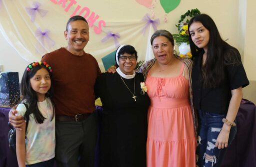 Sr. Juana with friends during her 25th Jubilee