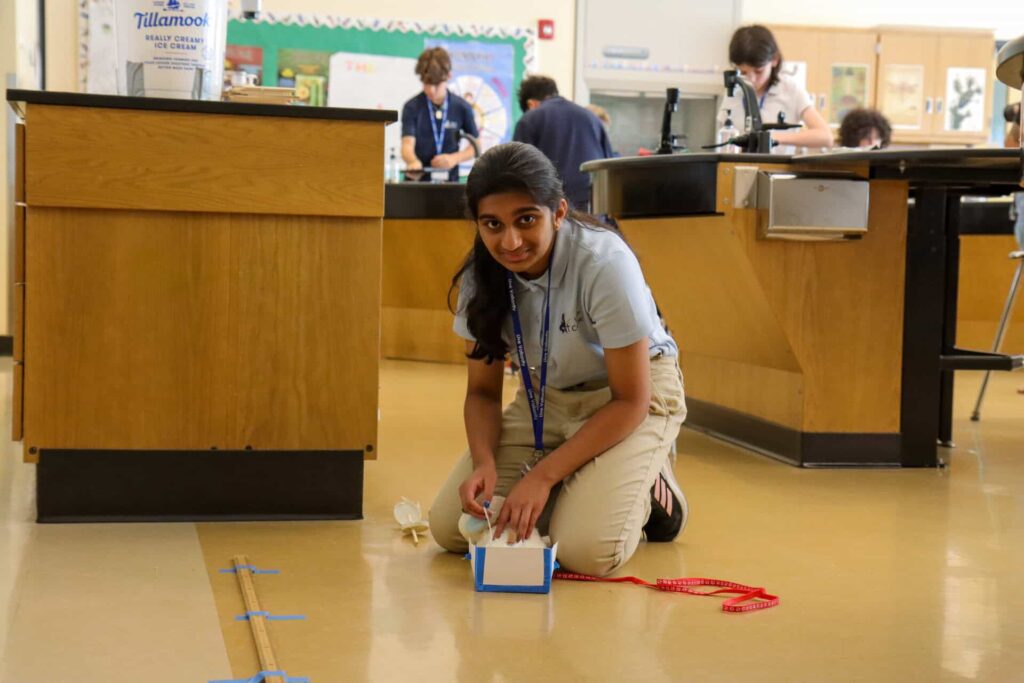 Valley Catholic sixth and seventh graders recently wrapped up their STEM final by designing prosthetics for a paralyzed dog
