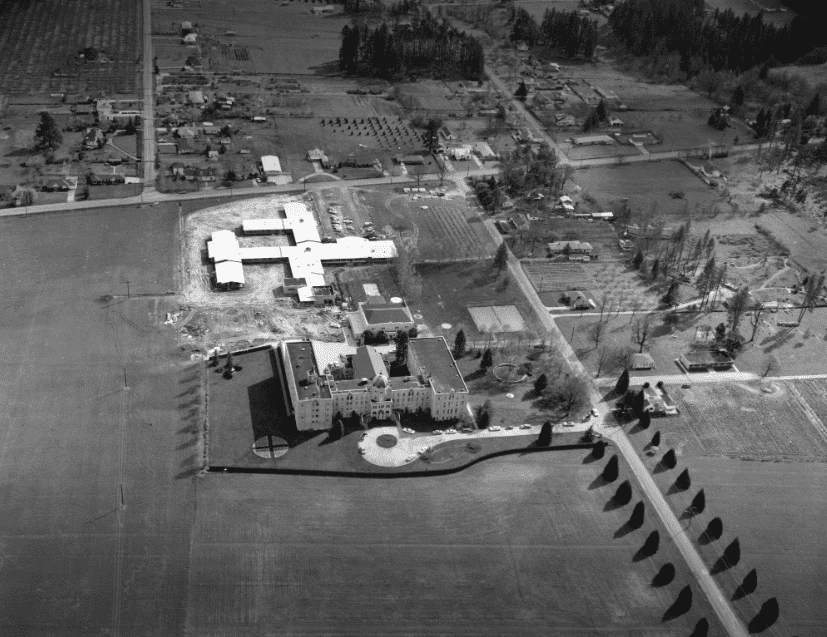 Aerial view of the Sisters of St. Mary of Oregon campus