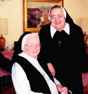 Former Superior General Sr. Fidelis Kreutzer and Maryville Administrator Sr. Theresa Margaret Yettick
