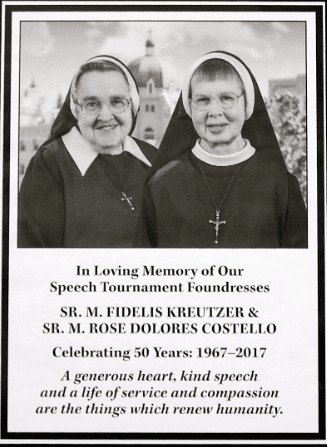 Memory of Speech Tournament Foundresses