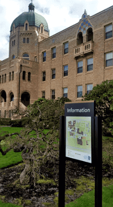 New signage on the SSMO campus: information