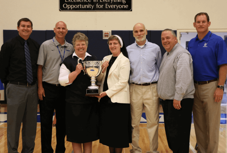 Valley Catholic High School won the first of four consecutive Oregonian Cups