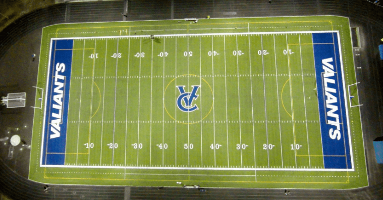 Valley Catholic added a turf field, a grandstand with a press box, and a field house