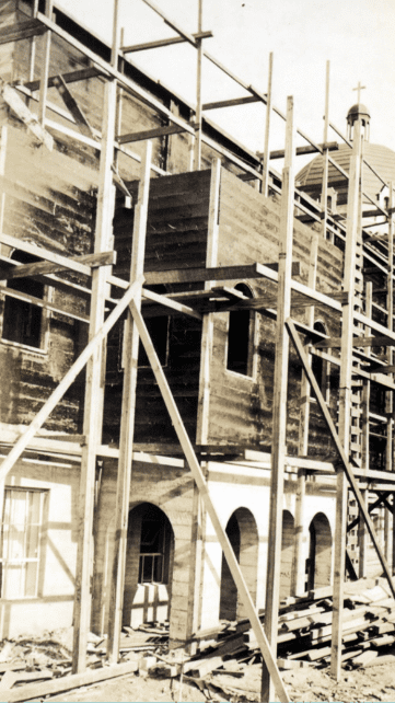 Construction of the chapel in the new Motherhouse began in March