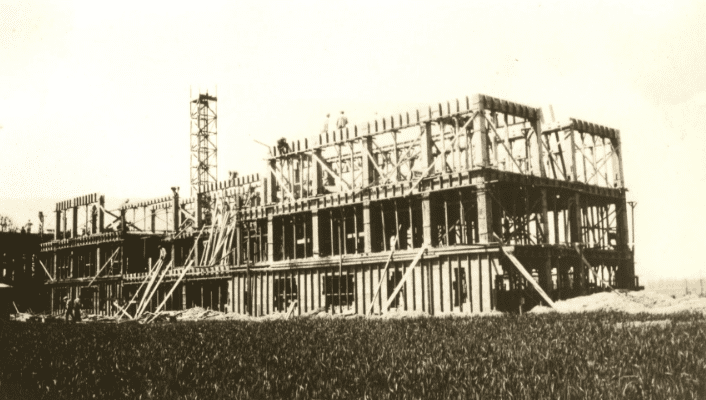 Construction began – and was completed – on the new Motherhouse and school building. St. Mary’s Institute became St. Mary of the Valley.