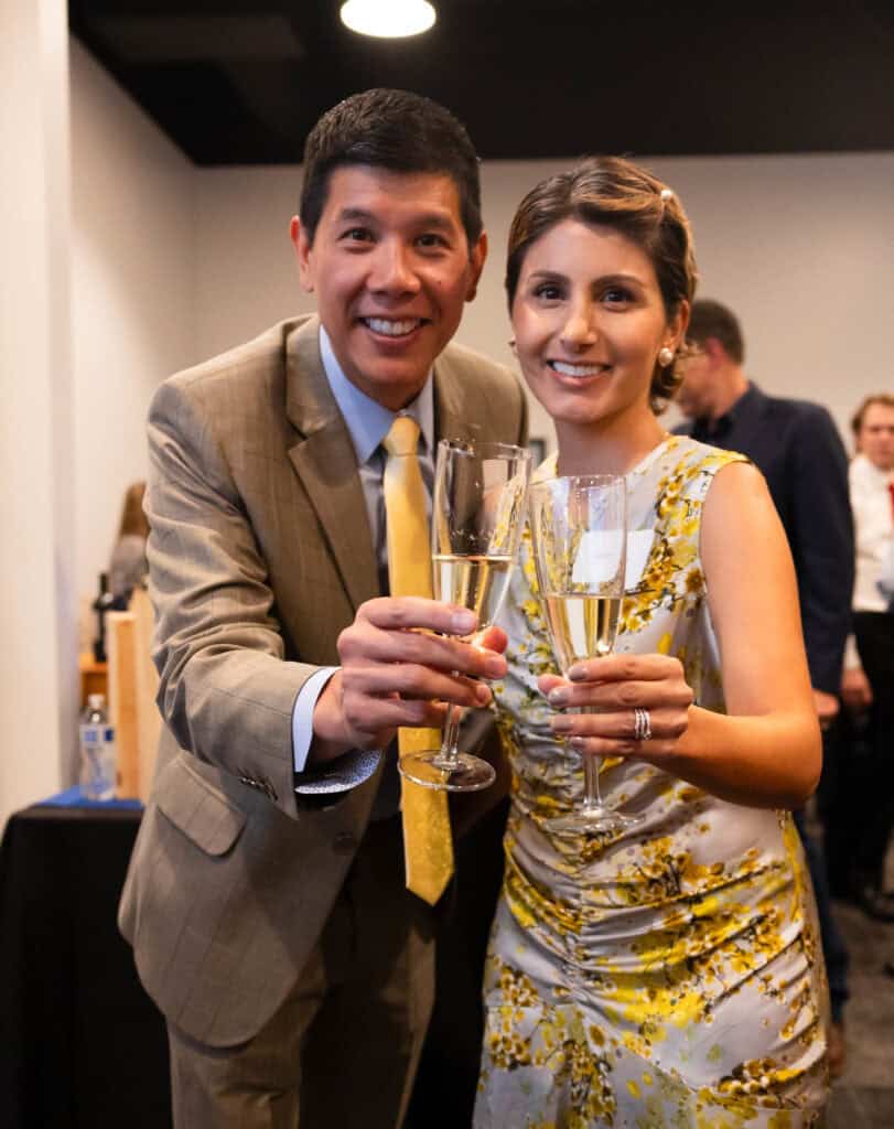 Cheers from alumni at gala