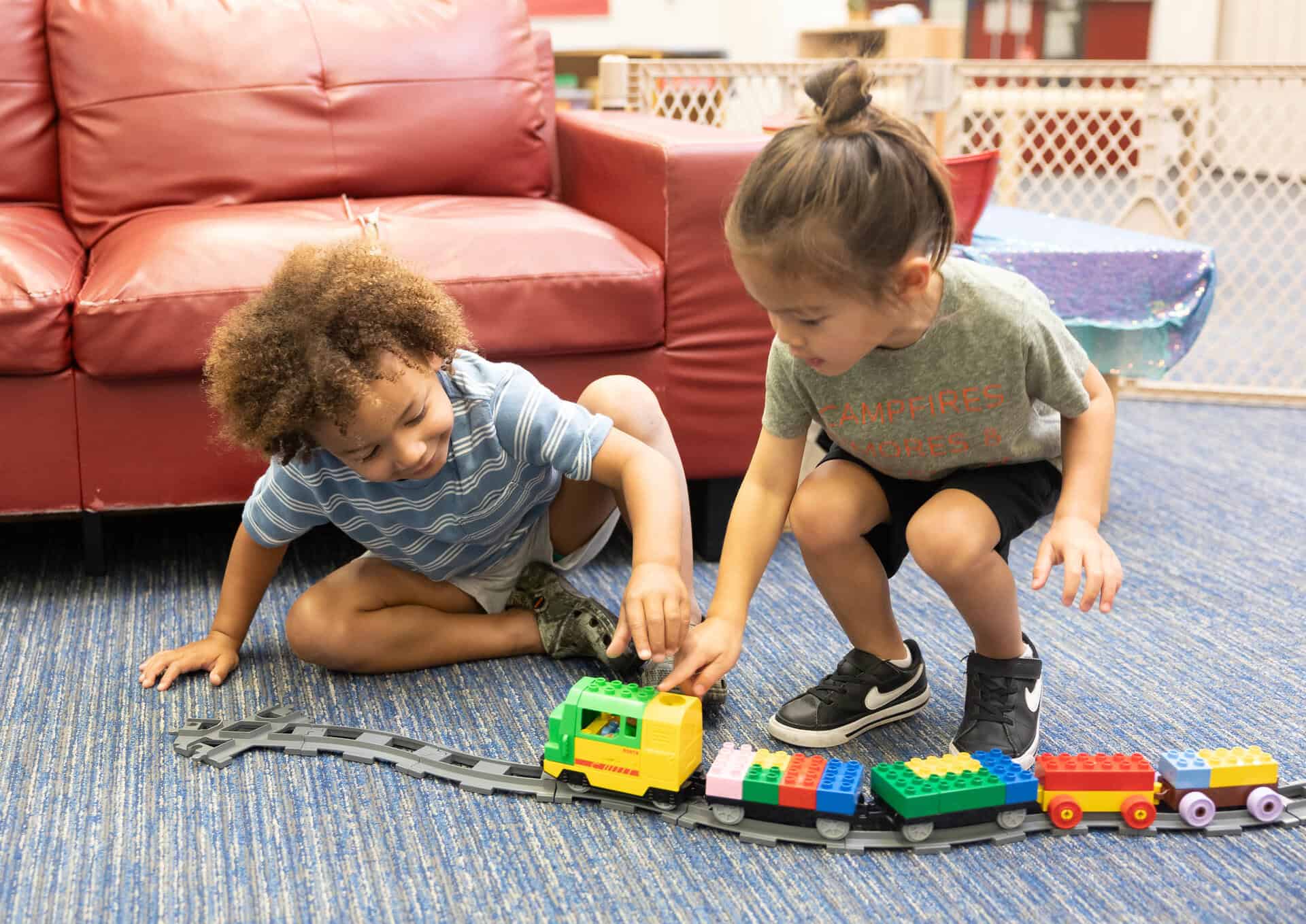 Early learning kids playing