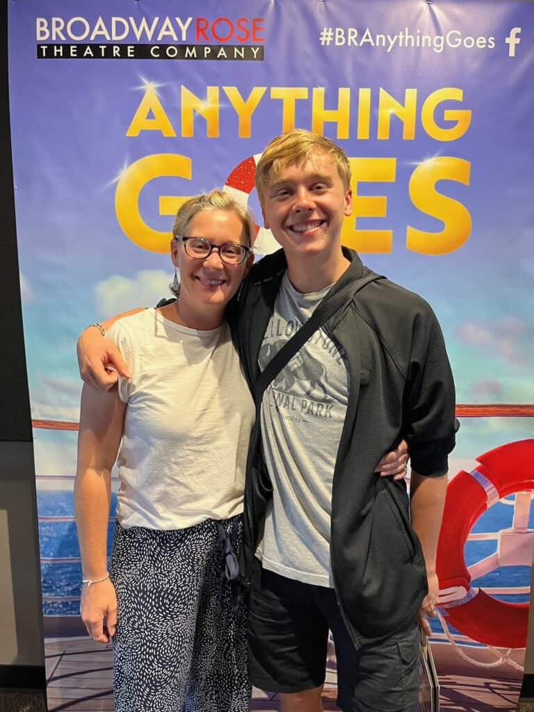 Rein family enjoy the play anything goes