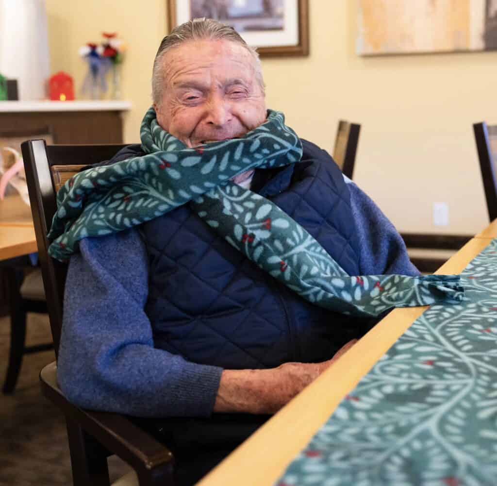 Maryville resident enjoys new scarf