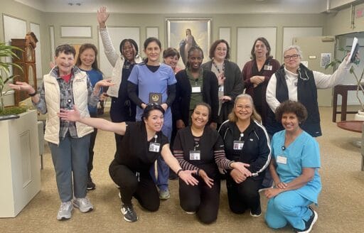 Roshani and team members at maryville