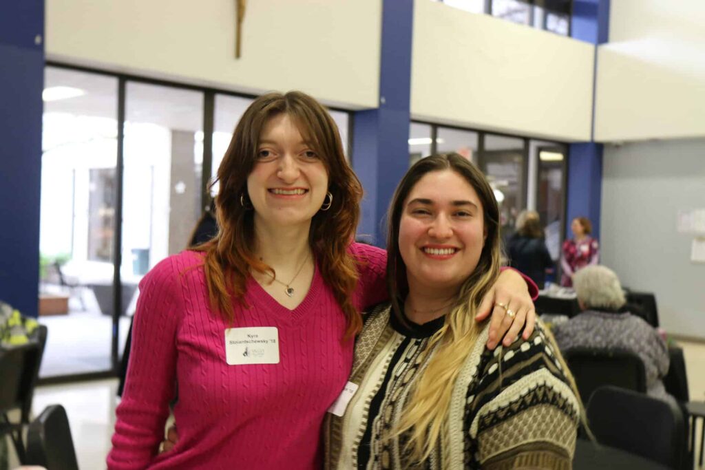 SMV/VCS alumni enjoying a reception before the VCS Spring Musical