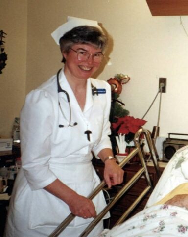 Sister Josephine at Maryville bedside