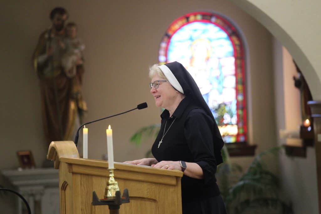 Sister Michael Francine at VCES Heritage Day Mass