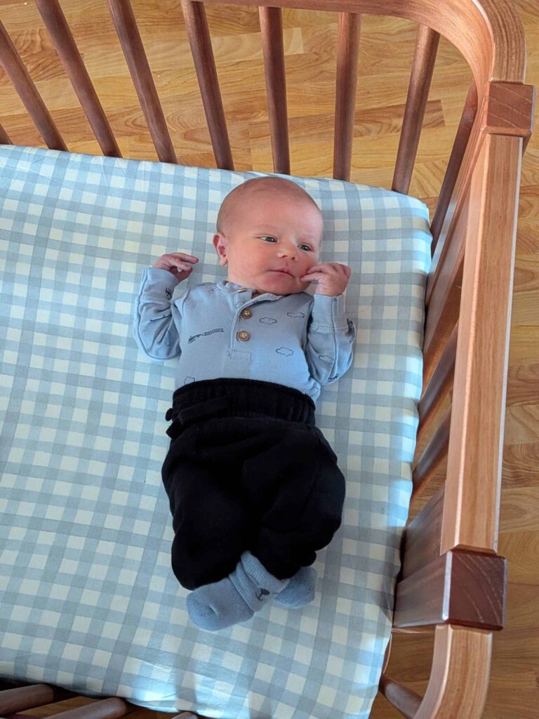 John "Jack" Michael Haugen in crib