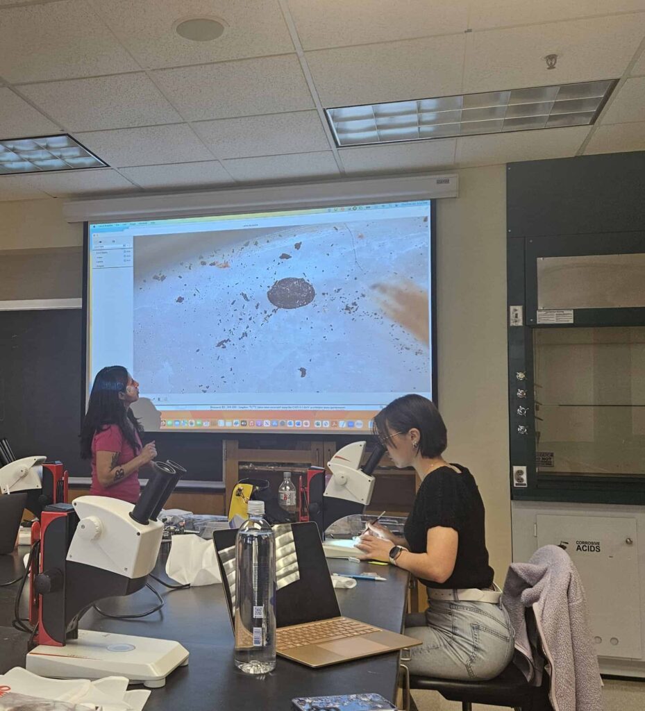 Kaylee Arbaugh ’24, pictured with Dr. Angela Armstrong-Ingram, is a student research assistant