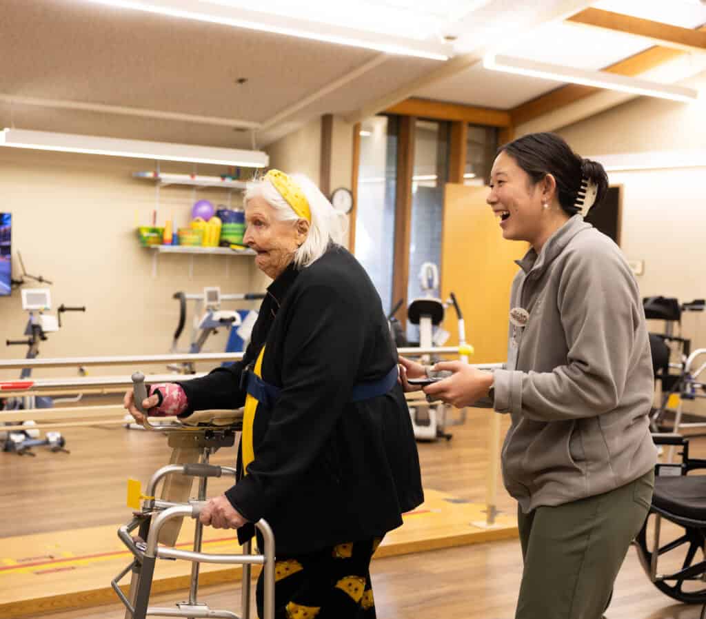 Joyful occupational therapy session with Maryville resident