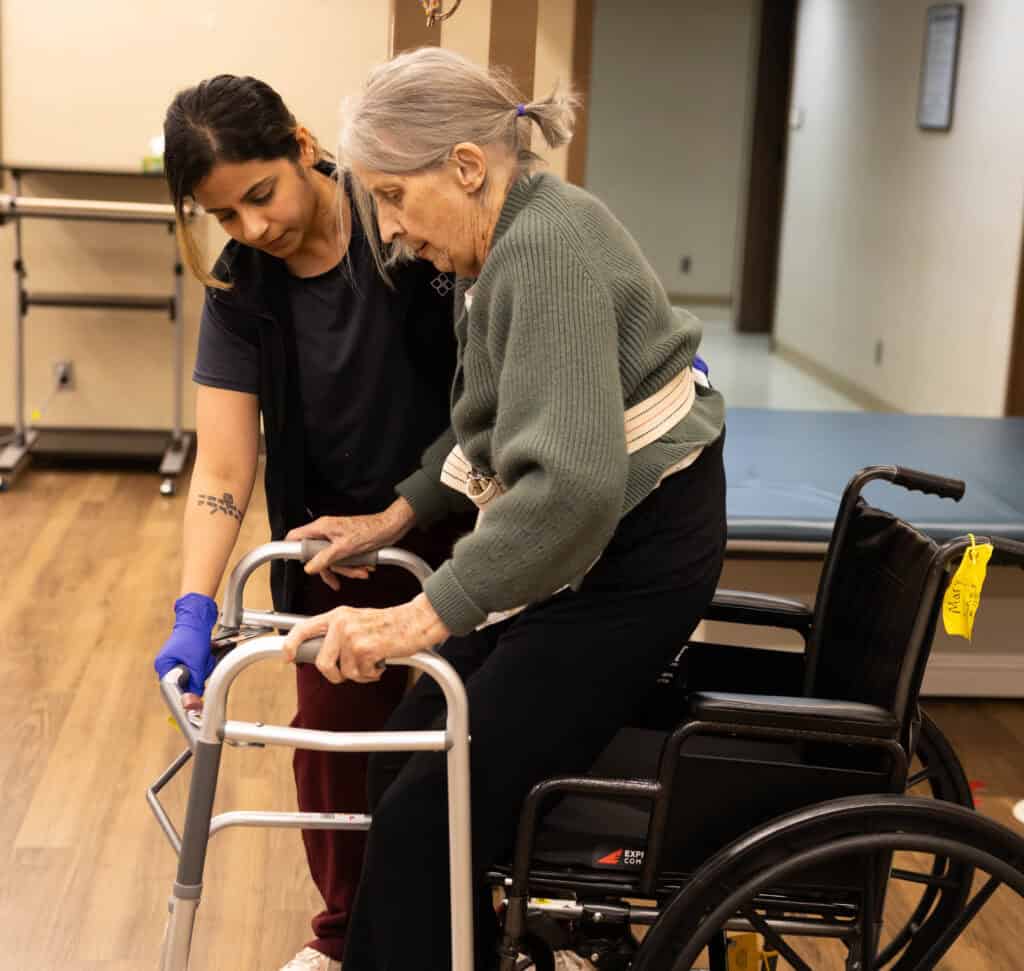 Occupational therapy with Maryville resident