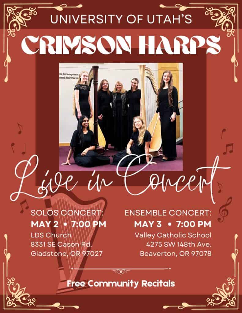 UofU Harp Concerts Poster