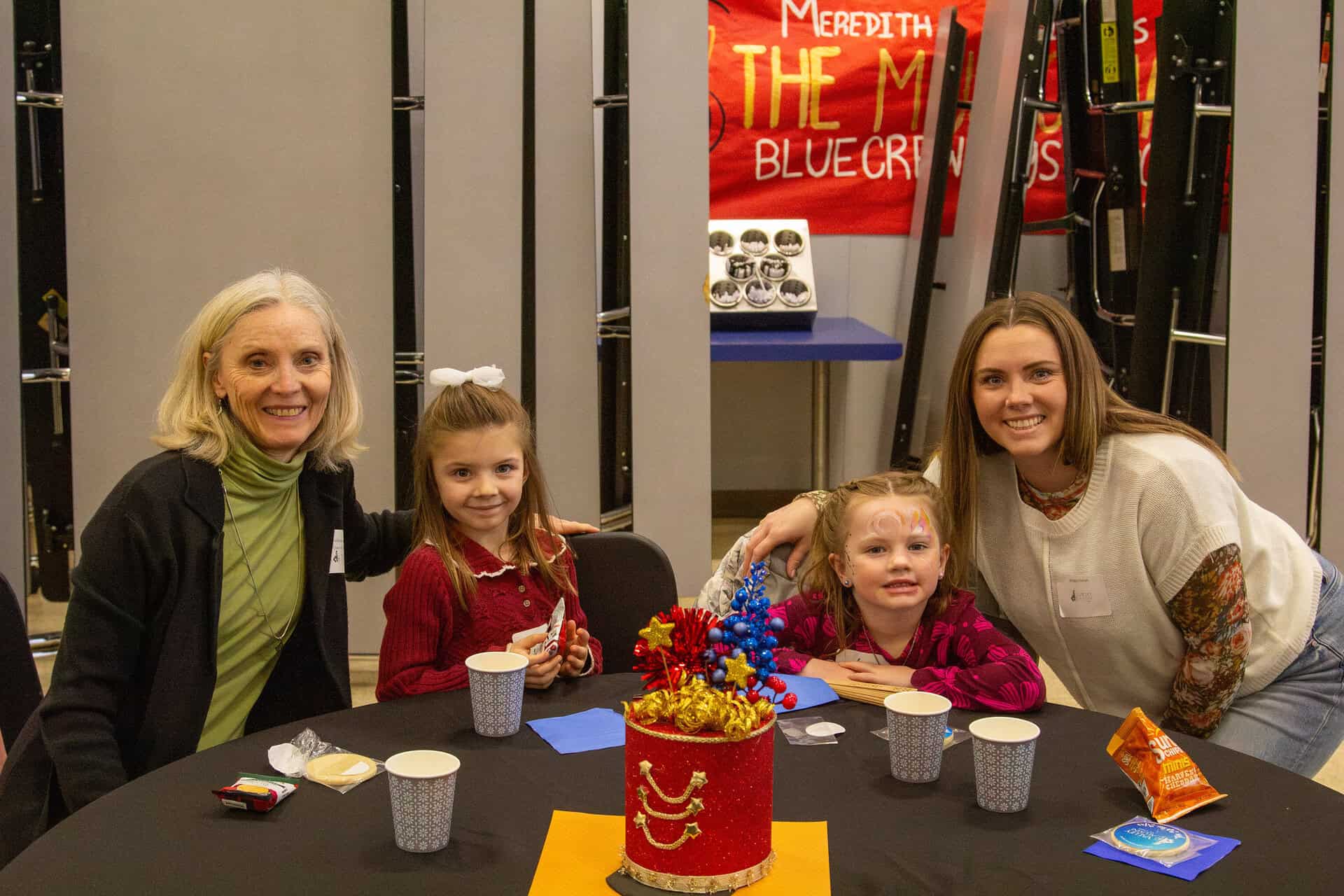 Sheryl Feldmann Mullaney ’75 is pictured here with her daughter and grandchildren