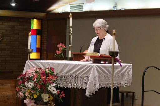 Sr josephine serving as chaplain at maryville