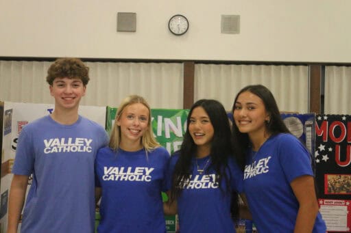 VCHS student ambassadors at open house
